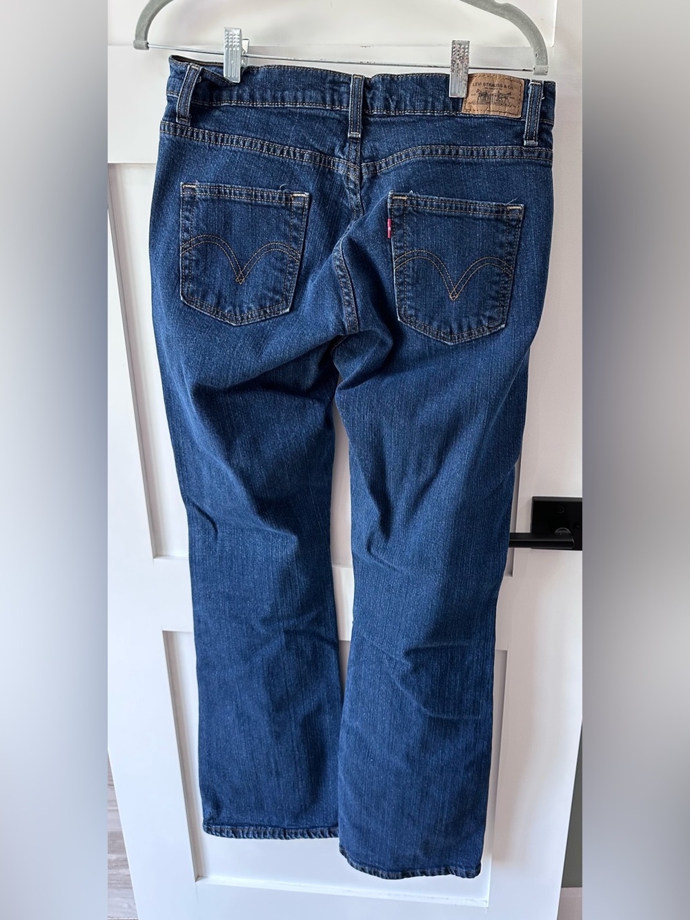 Levis Womens 529 Curvy Boot BLUE Denim Jeans Size 8 M Five Pockets Zipper